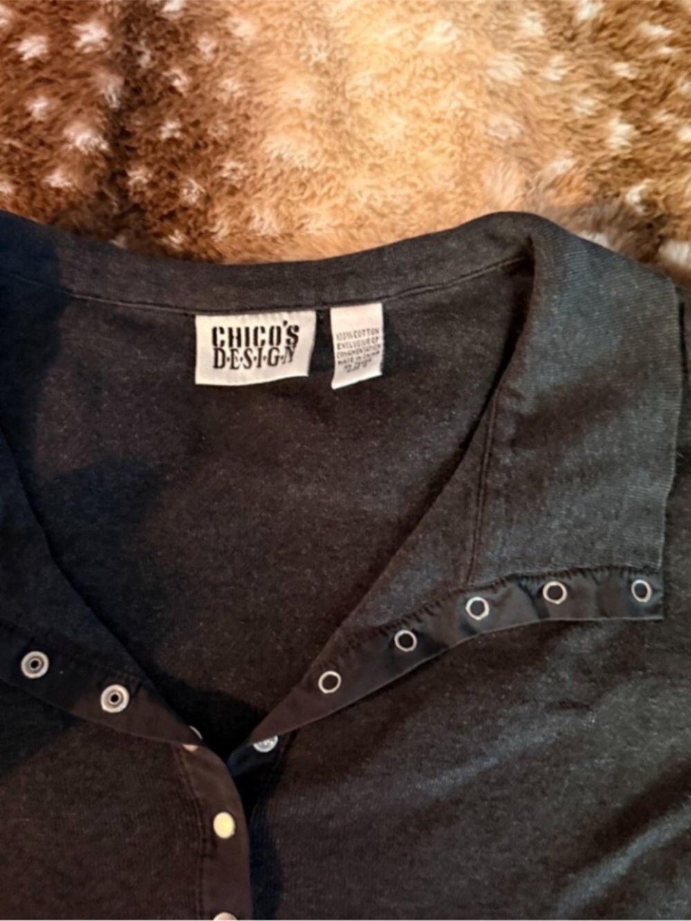 Chico’s top basic minimal long sleeve bundle size L - Picture 7 of 8